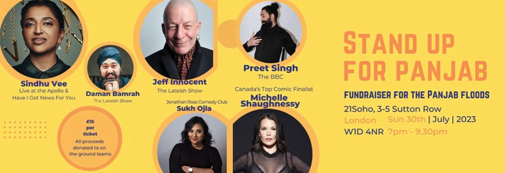 Stand Up For Punjab: Comedians Unite to Raise Funds for Devastating Floods